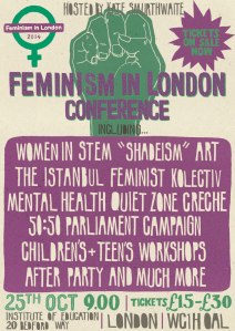 Feminism in London 2014 poster